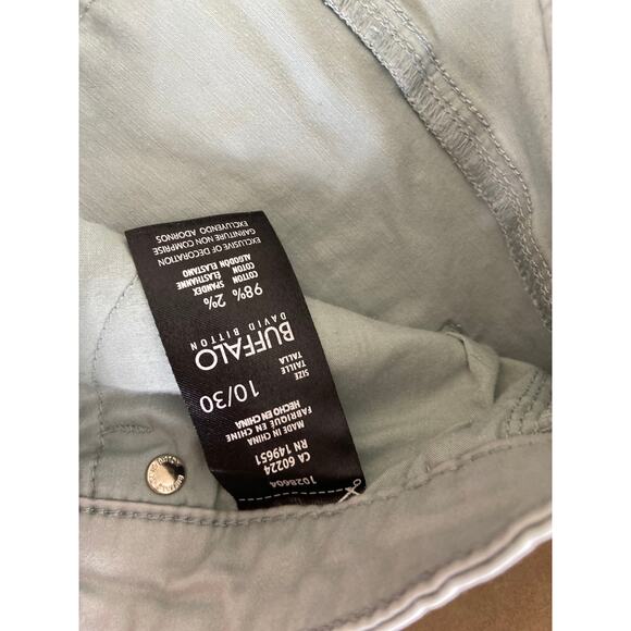 Buffalo David Bitton Size 10 Light Blue Jeans High Rise Soft Stretch Ankle Pants - Picture 8 of 10